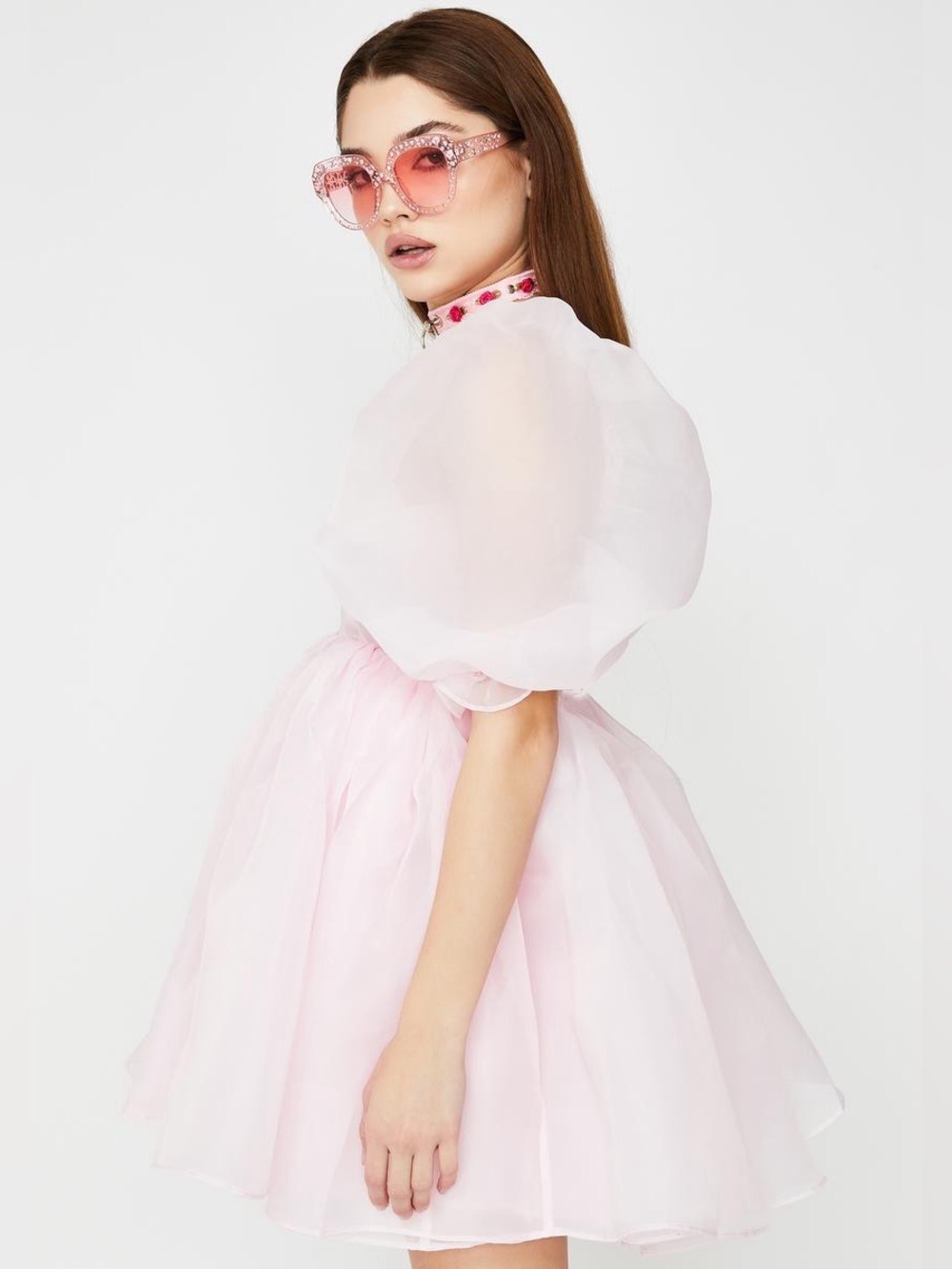Selkie The Puff Dress in Angel Delight, Size M - Picture 3 of 8